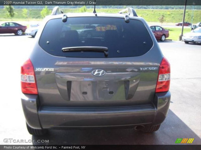 Dark Titanium Gray Metallic / Gray 2007 Hyundai Tucson GLS