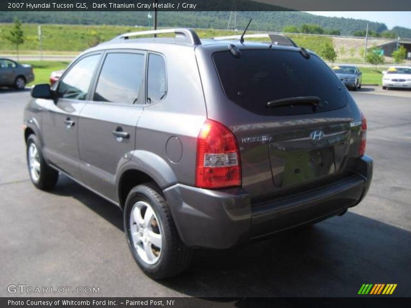 Dark Titanium Gray Metallic / Gray 2007 Hyundai Tucson GLS