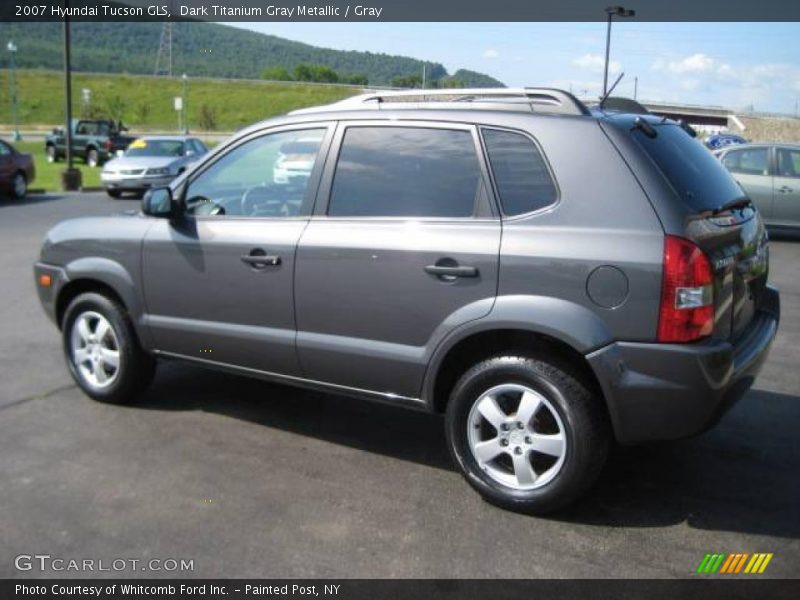 Dark Titanium Gray Metallic / Gray 2007 Hyundai Tucson GLS