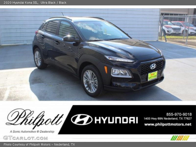 Ultra Black / Black 2020 Hyundai Kona SEL