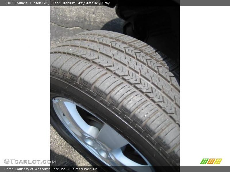 Dark Titanium Gray Metallic / Gray 2007 Hyundai Tucson GLS