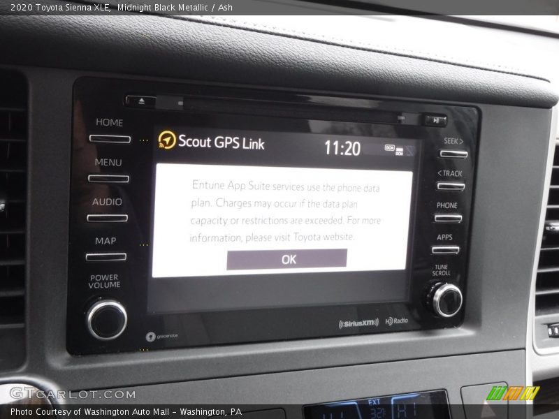 Midnight Black Metallic / Ash 2020 Toyota Sienna XLE