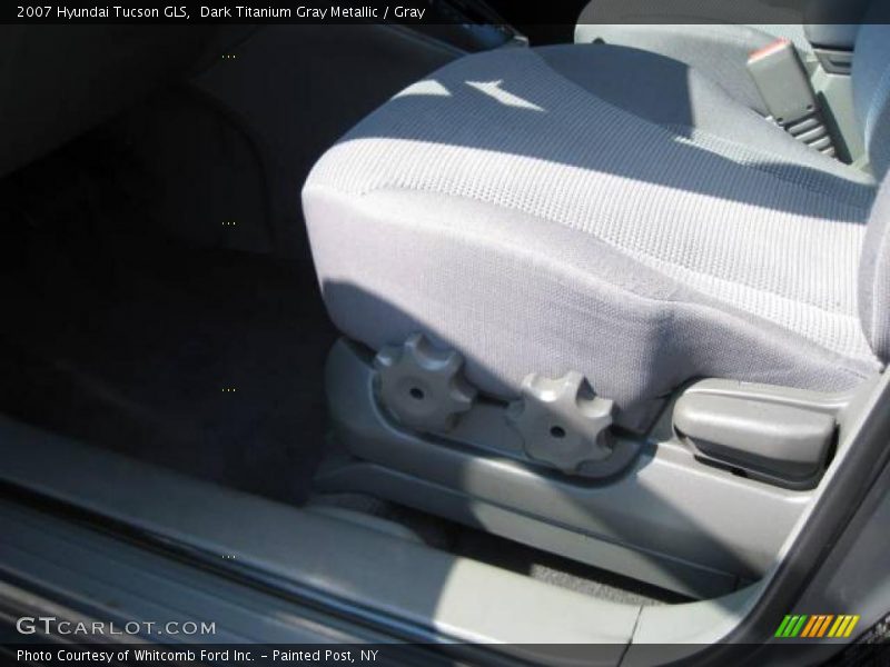 Dark Titanium Gray Metallic / Gray 2007 Hyundai Tucson GLS