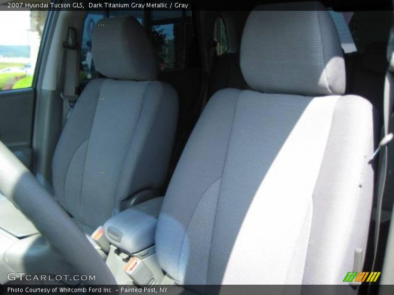 Dark Titanium Gray Metallic / Gray 2007 Hyundai Tucson GLS