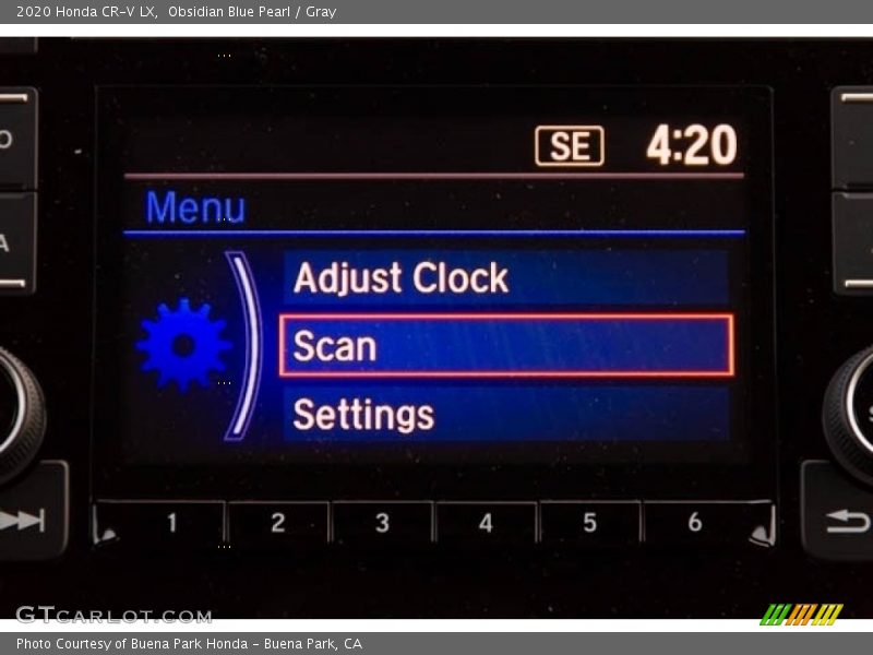 Obsidian Blue Pearl / Gray 2020 Honda CR-V LX