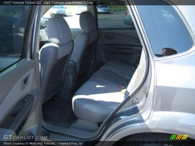 Dark Titanium Gray Metallic / Gray 2007 Hyundai Tucson GLS