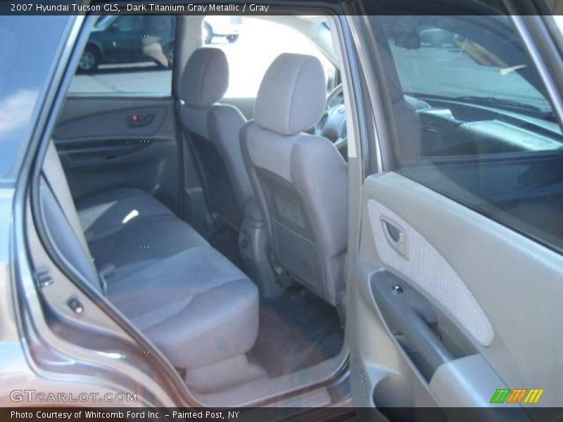 Dark Titanium Gray Metallic / Gray 2007 Hyundai Tucson GLS
