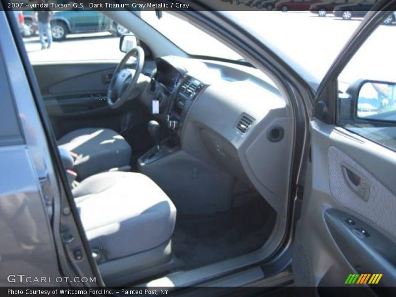 Dark Titanium Gray Metallic / Gray 2007 Hyundai Tucson GLS