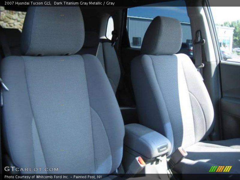Dark Titanium Gray Metallic / Gray 2007 Hyundai Tucson GLS