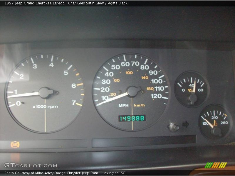 Char Gold Satin Glow / Agate Black 1997 Jeep Grand Cherokee Laredo