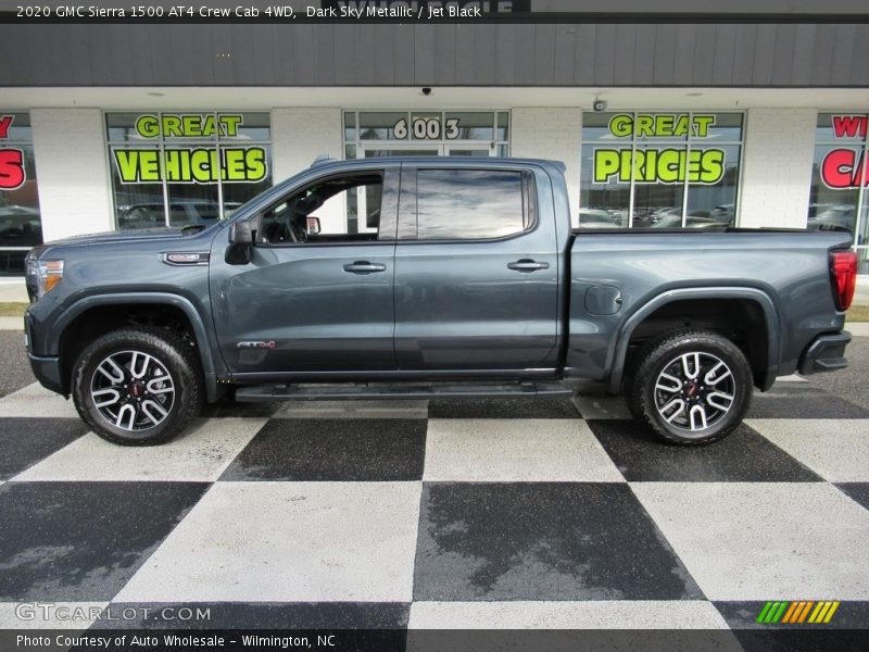 Dark Sky Metallic / Jet Black 2020 GMC Sierra 1500 AT4 Crew Cab 4WD