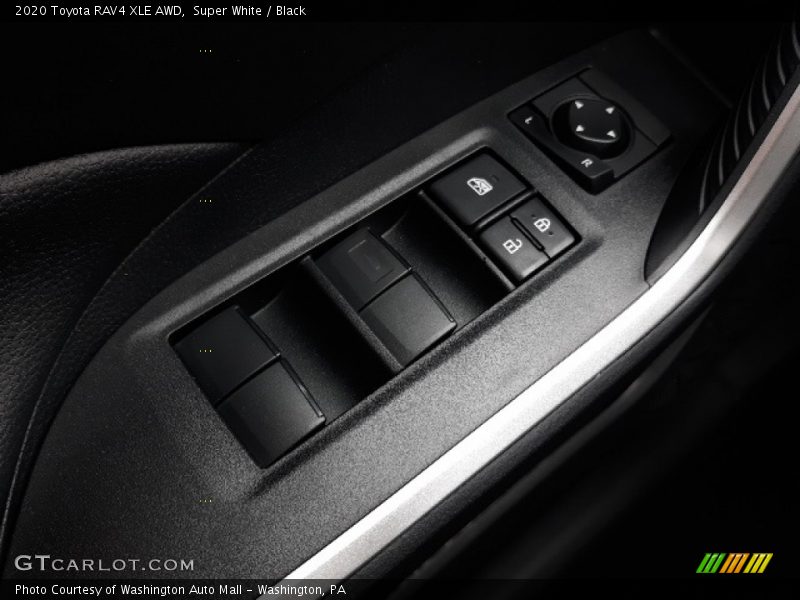 Super White / Black 2020 Toyota RAV4 XLE AWD
