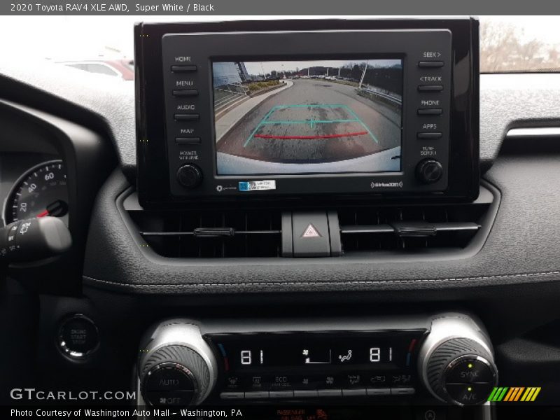 Super White / Black 2020 Toyota RAV4 XLE AWD