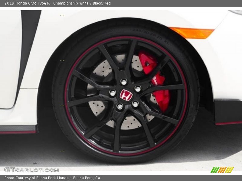 Championship White / Black/Red 2019 Honda Civic Type R