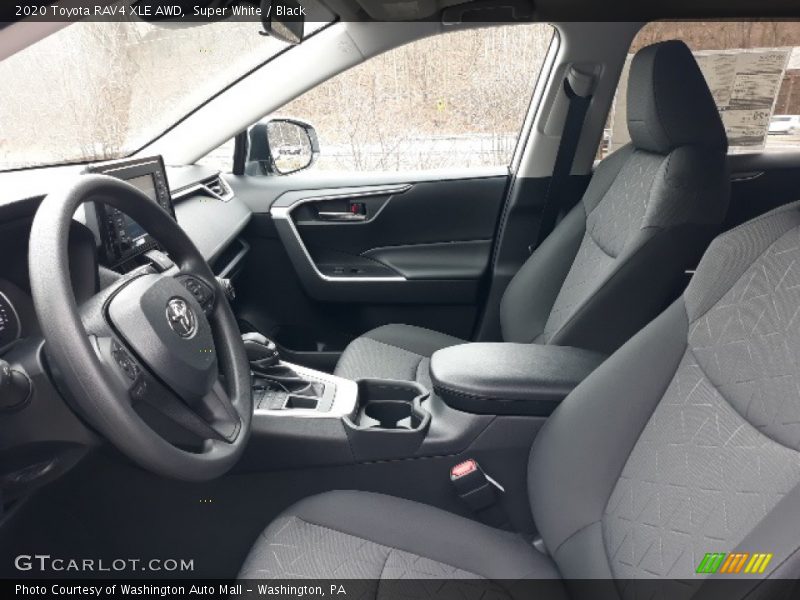 Super White / Black 2020 Toyota RAV4 XLE AWD