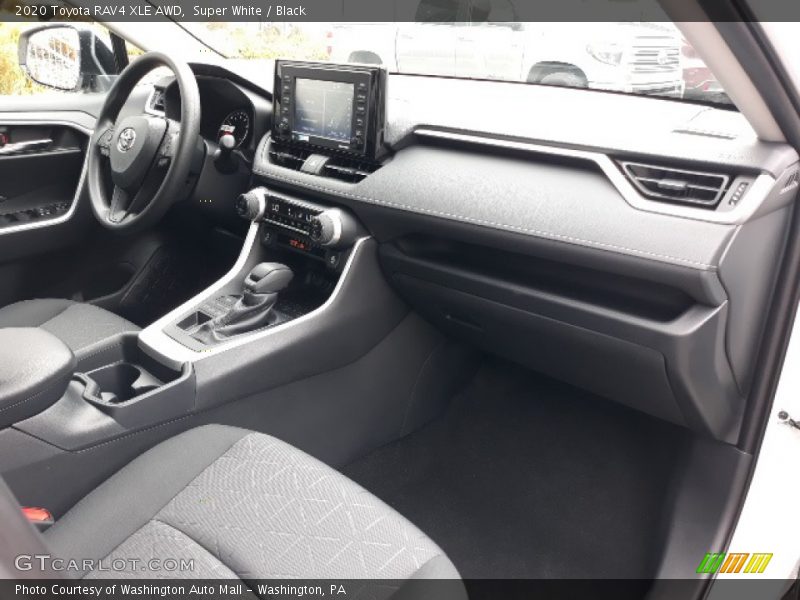 Super White / Black 2020 Toyota RAV4 XLE AWD
