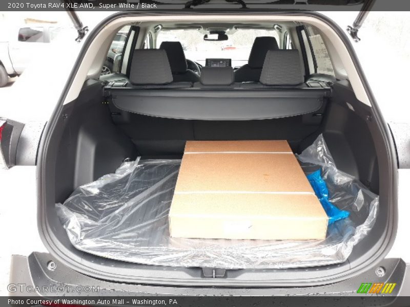 Super White / Black 2020 Toyota RAV4 XLE AWD