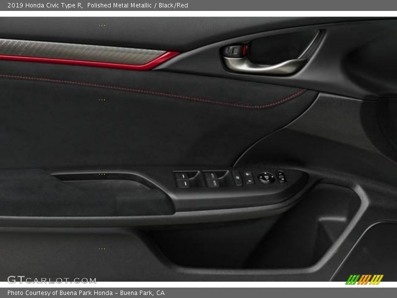 Polished Metal Metallic / Black/Red 2019 Honda Civic Type R