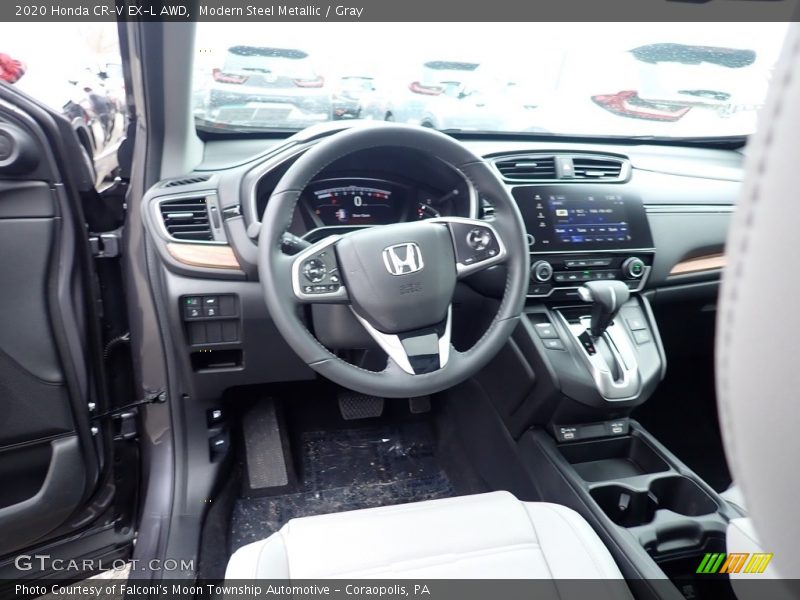 Modern Steel Metallic / Gray 2020 Honda CR-V EX-L AWD