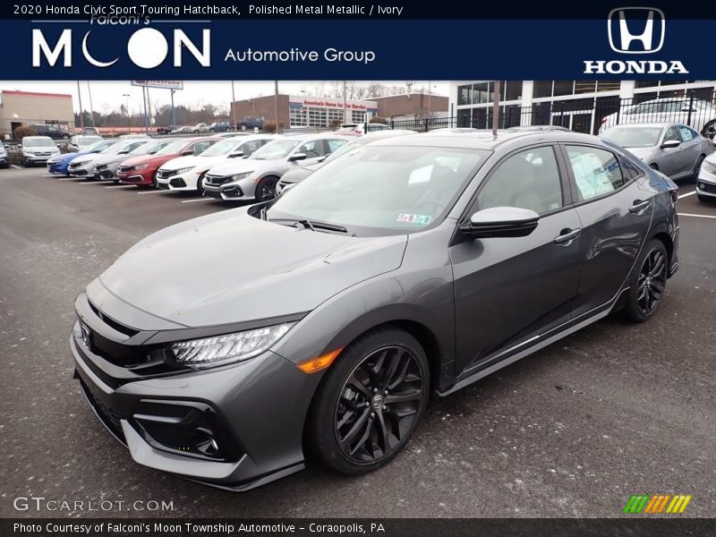 Polished Metal Metallic / Ivory 2020 Honda Civic Sport Touring Hatchback
