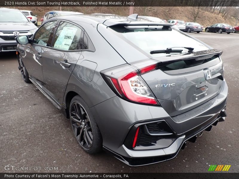 Polished Metal Metallic / Ivory 2020 Honda Civic Sport Touring Hatchback