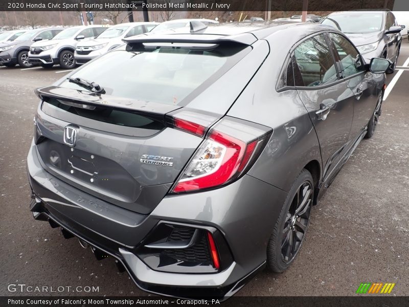 Polished Metal Metallic / Ivory 2020 Honda Civic Sport Touring Hatchback