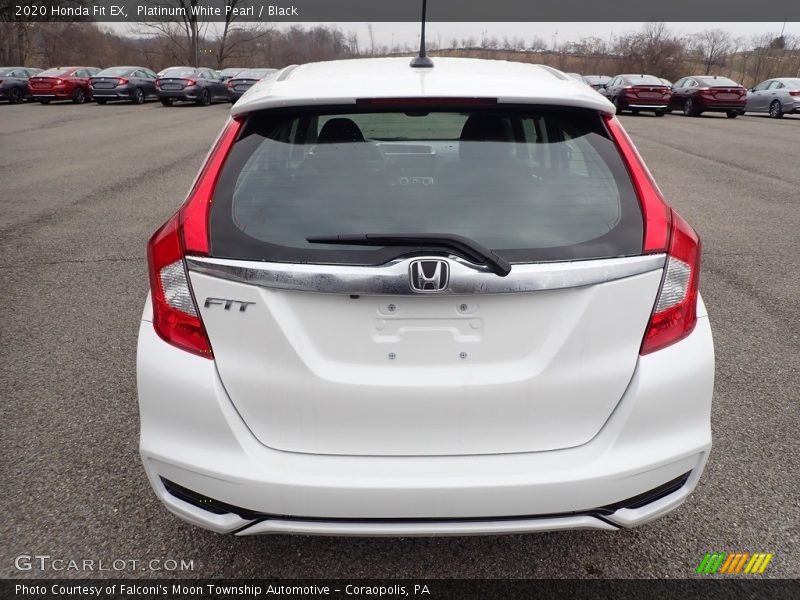 Platinum White Pearl / Black 2020 Honda Fit EX