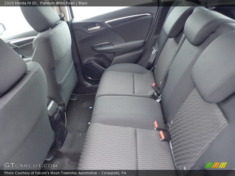 Platinum White Pearl / Black 2020 Honda Fit EX
