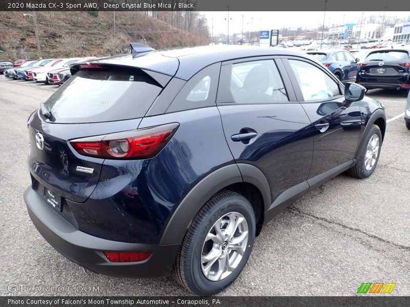 Deep Crystal Blue Mica / Black 2020 Mazda CX-3 Sport AWD