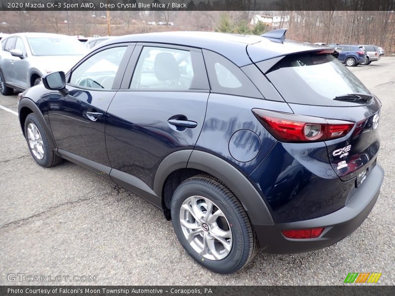 Deep Crystal Blue Mica / Black 2020 Mazda CX-3 Sport AWD