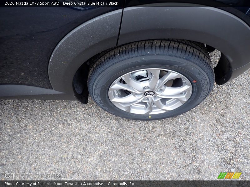 Deep Crystal Blue Mica / Black 2020 Mazda CX-3 Sport AWD