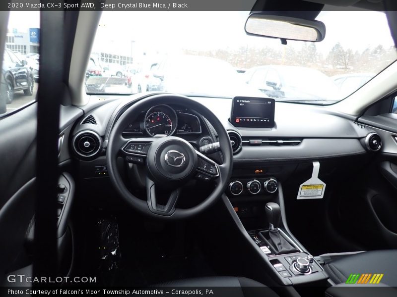 Deep Crystal Blue Mica / Black 2020 Mazda CX-3 Sport AWD