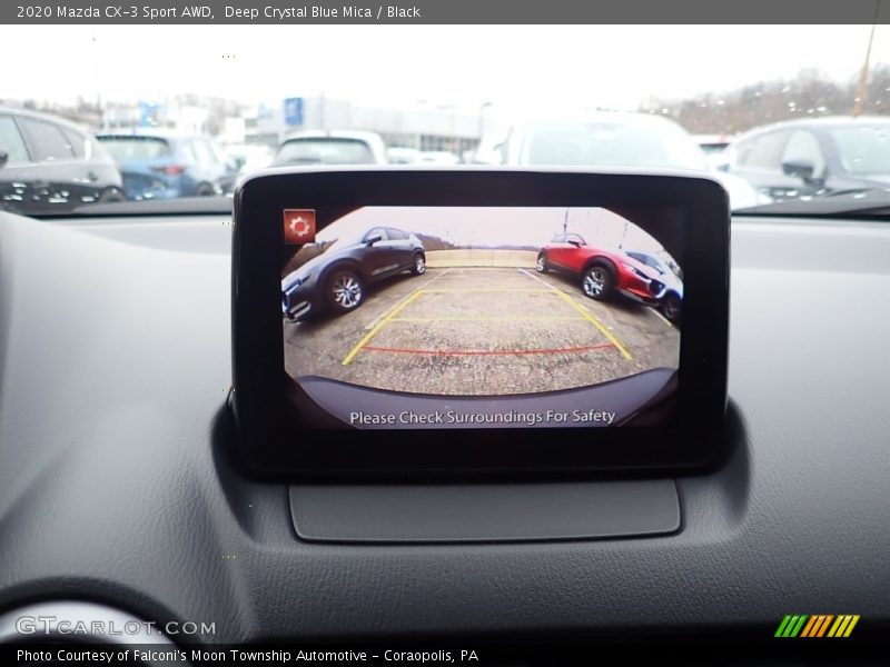 Deep Crystal Blue Mica / Black 2020 Mazda CX-3 Sport AWD