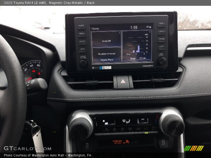 Magnetic Gray Metallic / Black 2020 Toyota RAV4 LE AWD
