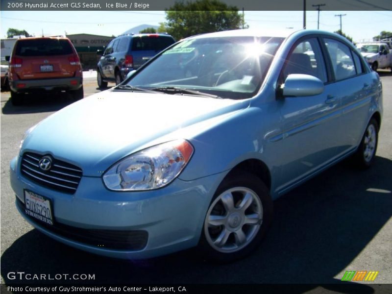 Ice Blue / Beige 2006 Hyundai Accent GLS Sedan