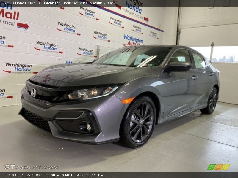 Polished Metal Metallic / Black 2020 Honda Civic EX Hatchback