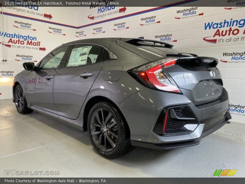 Polished Metal Metallic / Black 2020 Honda Civic EX Hatchback