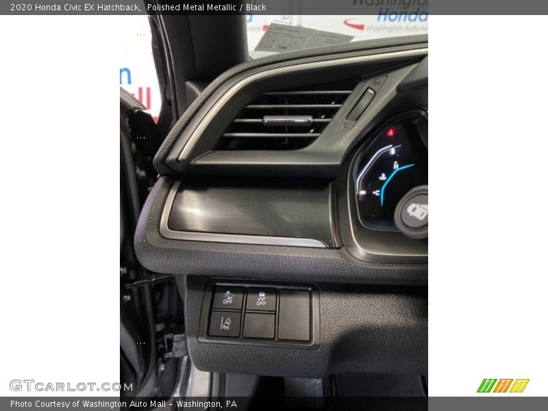 Polished Metal Metallic / Black 2020 Honda Civic EX Hatchback