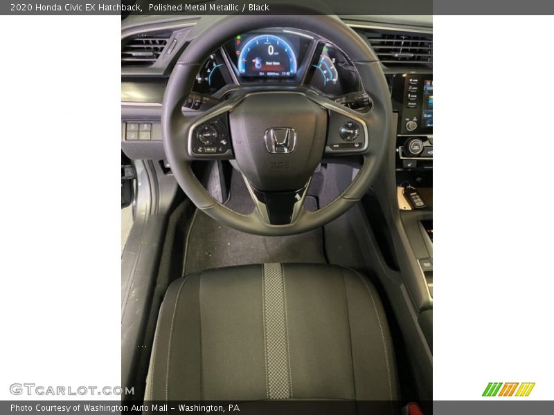 Polished Metal Metallic / Black 2020 Honda Civic EX Hatchback