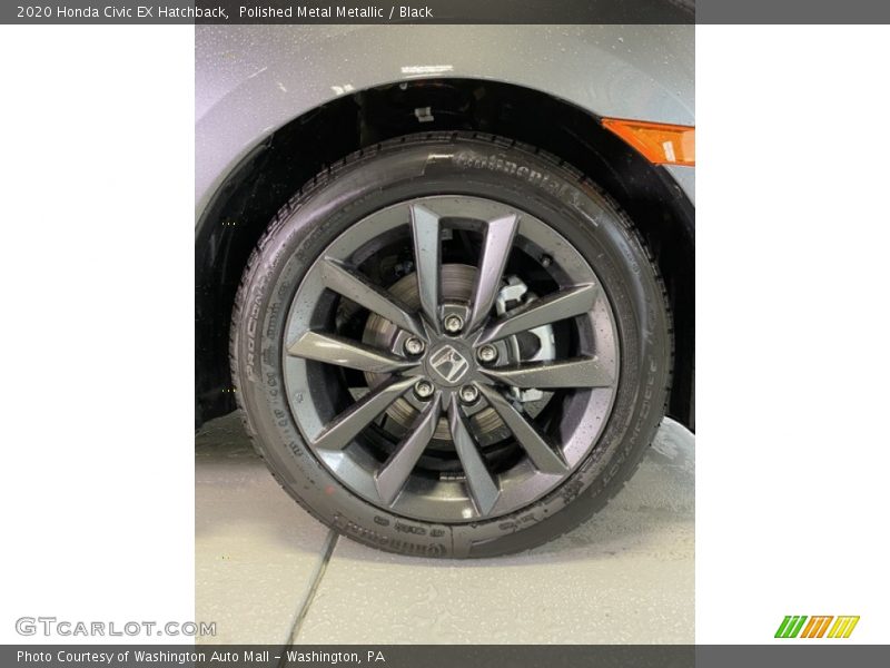 Polished Metal Metallic / Black 2020 Honda Civic EX Hatchback