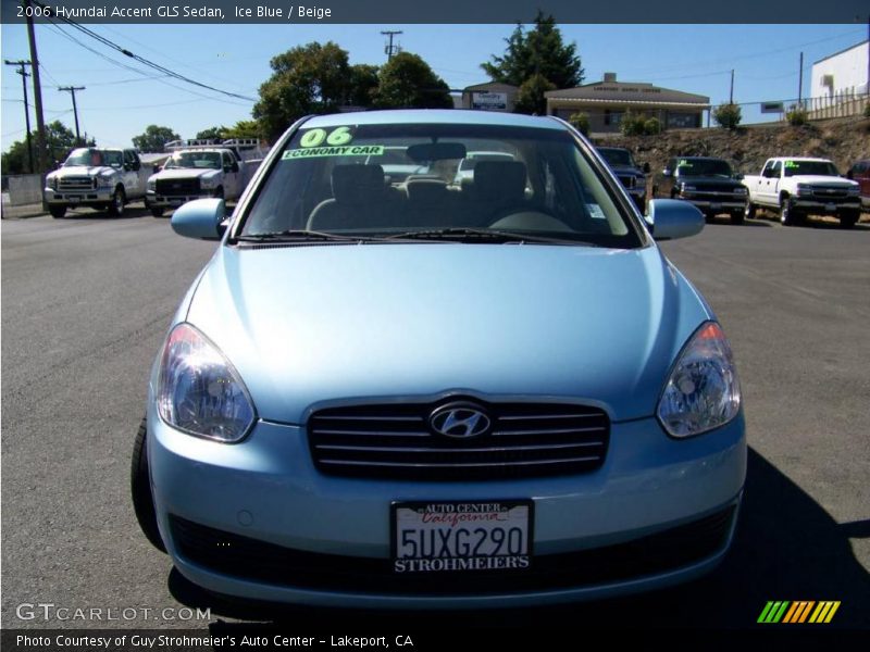 Ice Blue / Beige 2006 Hyundai Accent GLS Sedan