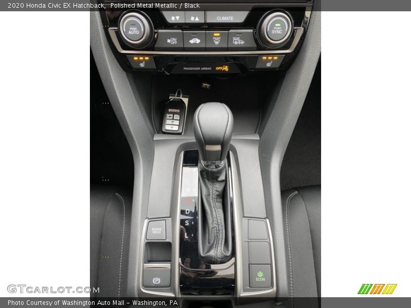 Polished Metal Metallic / Black 2020 Honda Civic EX Hatchback