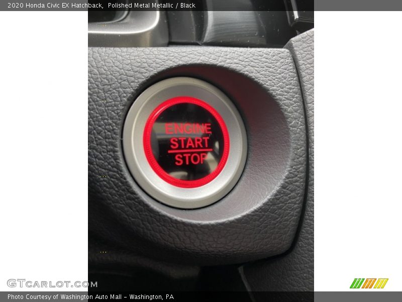 Polished Metal Metallic / Black 2020 Honda Civic EX Hatchback