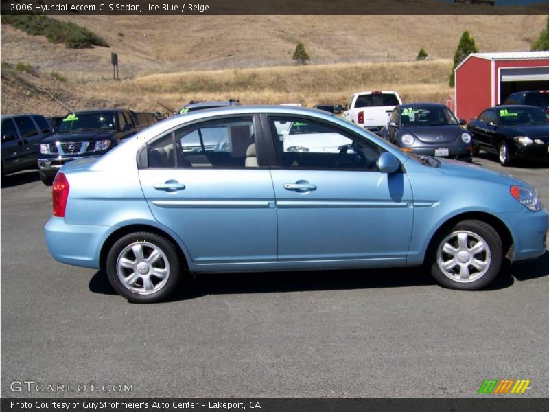 Ice Blue / Beige 2006 Hyundai Accent GLS Sedan