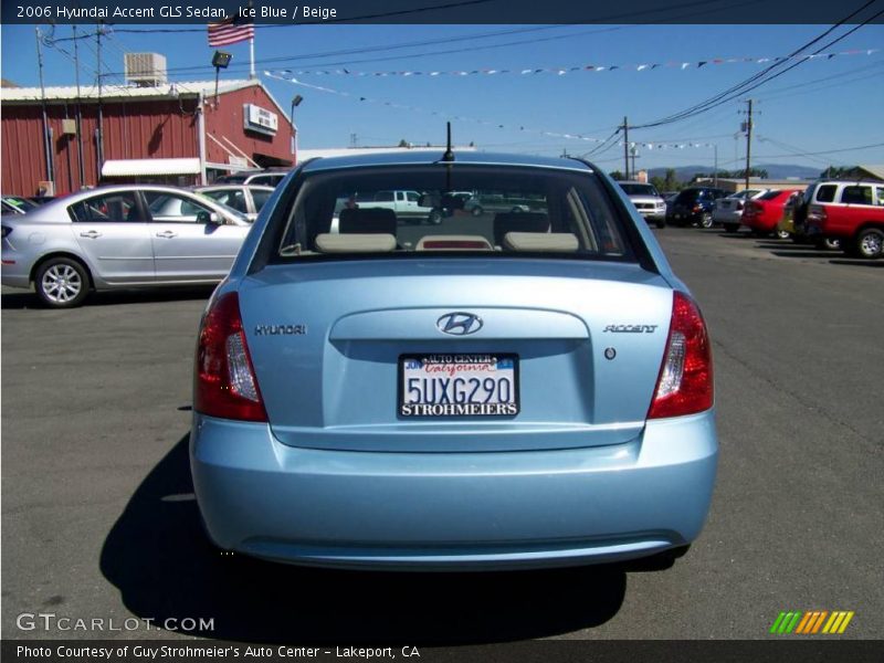 Ice Blue / Beige 2006 Hyundai Accent GLS Sedan
