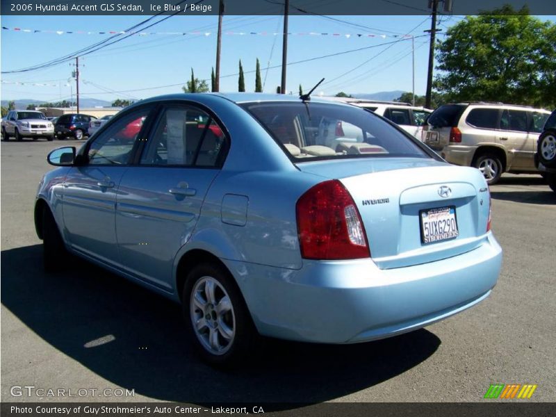 Ice Blue / Beige 2006 Hyundai Accent GLS Sedan