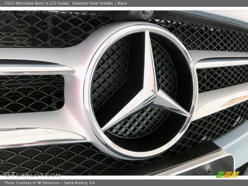 Diamond Silver Metallic / Black 2020 Mercedes-Benz A 220 Sedan