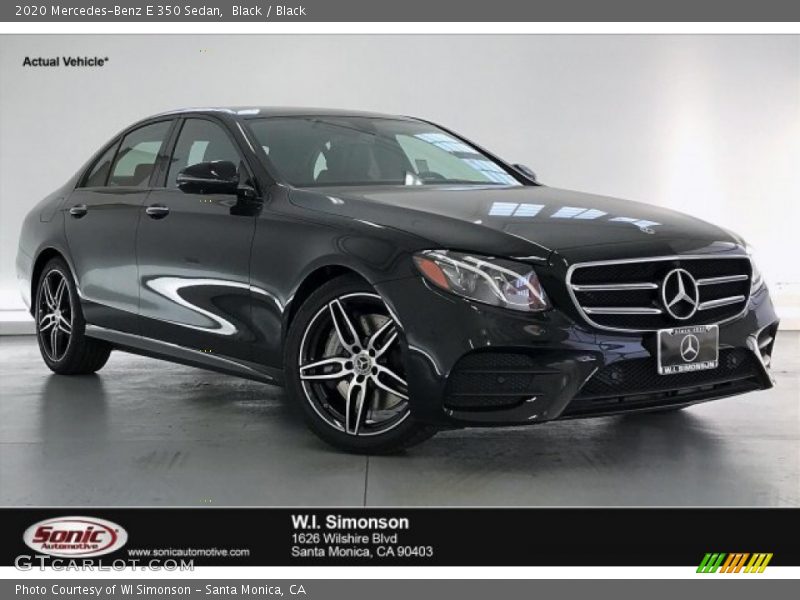 Black / Black 2020 Mercedes-Benz E 350 Sedan