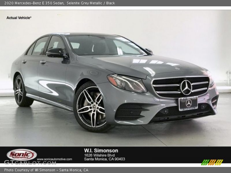 Selenite Grey Metallic / Black 2020 Mercedes-Benz E 350 Sedan