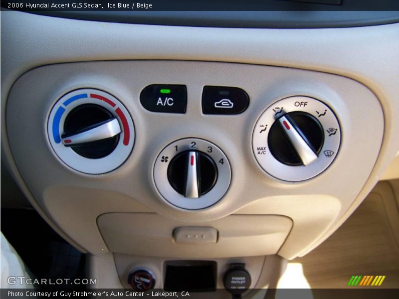 Ice Blue / Beige 2006 Hyundai Accent GLS Sedan